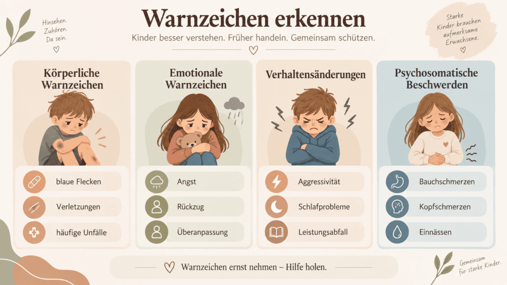 Kindesmisshandlung erkennen – mögliche Warnzeichen