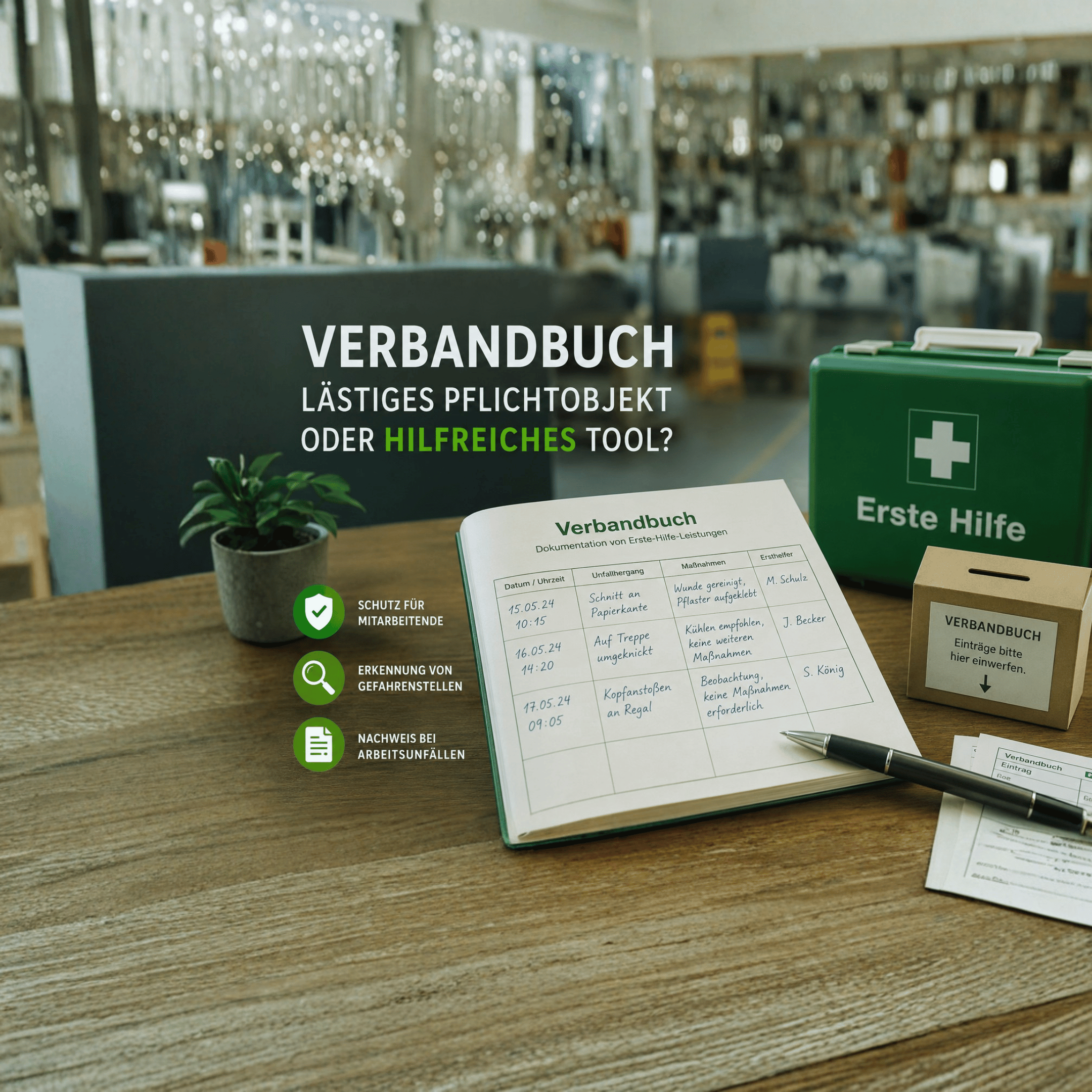 Verbandbuch richtig führen: Pflicht, Nutzen und typische Fehler