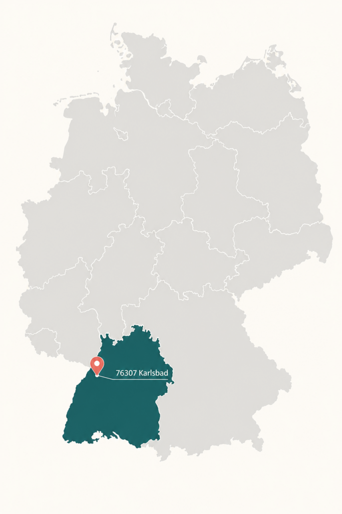 In Karlsbad zuhause, überregional und bundesweit für Euch unterwegs