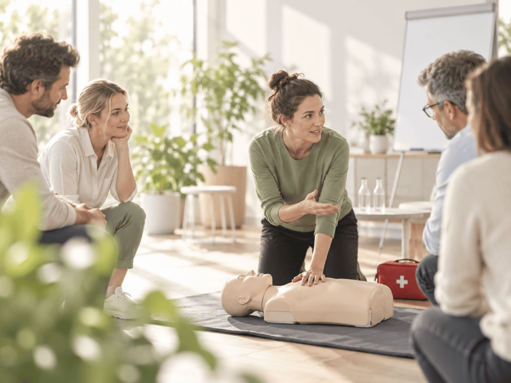Erste-Hilfe-Schulung für Mitarbeitende im Unternehmen